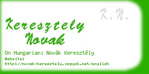 keresztely novak business card